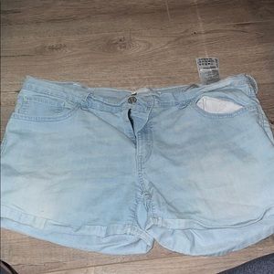 Plus size Jean shorts